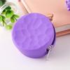 Solid Round Square Silicone Coin Bags Soft Small Designer Zipper Coin Money Wallet Mini Coin Purse Pouch Ear Ring Earphone Storage Bags