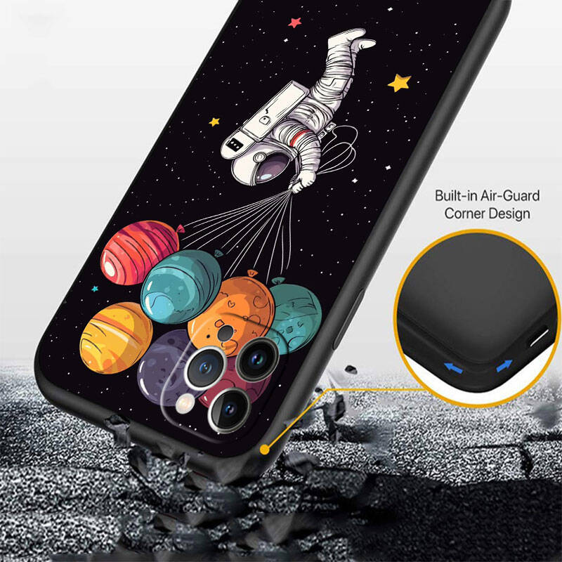MH15 Astronaut Space Moon Phone Shell for Samsung S20 S21 S22 S23 S24 FE Ultra Plus Lite S21S A55 A07 A17 F06 F16 M06 M16 M56 A36 A37 A57