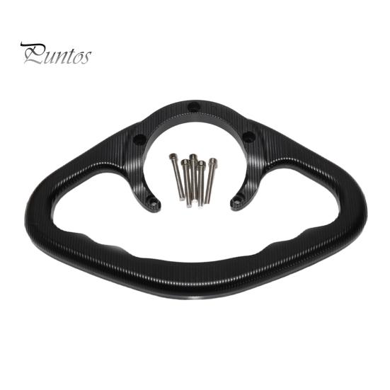 

Подлокотник для бака мотоцикла Z800 Z1000 ZX6R, поручни для пассажира, ручка безопасности, подлокотник из алюминиевого сплава, обработанный на станке с ЧПУ, для комфорта и безопасности чёрный