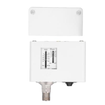 Compressor Pressure Switch SPDT Pneumatic Pressure Gauge Adjustable Differential Pressure Contro