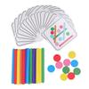 Kids Colorful Stick Puzzle Toy Color Sensory Colorful Stick Matching Cognition Development for Boys
