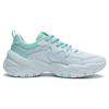 Li Ning New Tou 3.0 Slip Resistant Abrasion Resistant Low Top Sports Casual Shoes Women's White Green AGCT152-2
