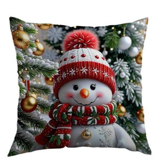 

New Christmas Decorative Cushion Cover Polyester Printed Sofa Cushion Cover Home Cushion Cover 45*45cm