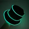 Unisex LED Világítós Hímzett Bucket Kalap Logóval és Egyszínű Lapos Tetővel