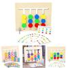 Vierfarben Obst Tier Logikspiel Holz Montessori Lernspielzeug für Kinder