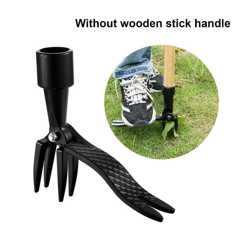 1pc Heavy-Duty Aluminum Weed Remover  - Ergonomic Grip, Easy To Use for Garden and Yard Weeding (Handle Not Included), Garden Weeding Tool