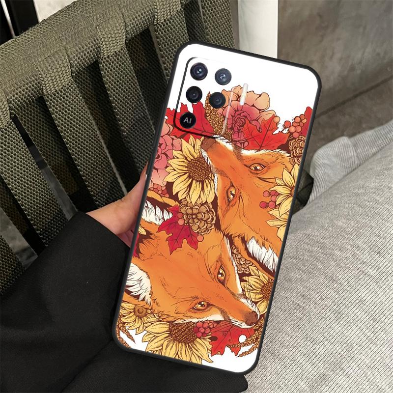 Cartoon Tier Fuchs Hülle Für Oppo A80 A60 A40 A94 A54 A98 A78 A18 A38 A58 A16 A76 A96 A17 A77 A74 A57S A15 Abdeckung