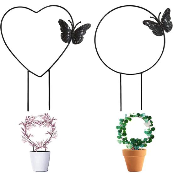 

Трельяж для восхождения растений, универсальная устойчивая к погодным условиям, хорошая поддержка, легкая форма сердца любви, круглая бесплатная металлическая опора для виноградной лозы для сада