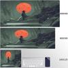 Japanese Samurai Desk Mat XXL Black and White Gaming keyboard mat large Oni Samurai extended deskpad Ghost of Tsushima Mousepad