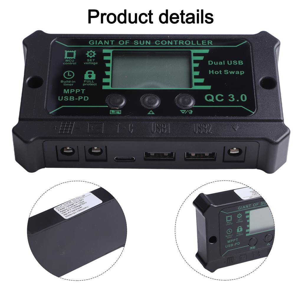 30*14.5cm 600W Solar Panel Kit Portable Solar Panel Safe And Efficient Charging Minimal Maintenance For Caravan