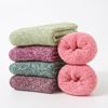 5/10 Pairs Comfortable Casual and Versatile Thickened Warm Autumn Winter Socks Solid Color Mid Calf Women's Double Threaded Looped Socks