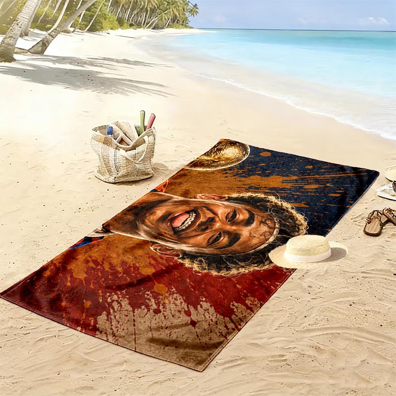 Lamine Yamal Print Beach Towel, Large Soft Quick Dry Towel for Beach Camping Swimming