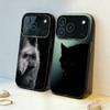 1pc Wolf Phone Case For iPhone17,16,15,14,13,12,11,Pro,MAX Gray Matte Silicone Black Cover