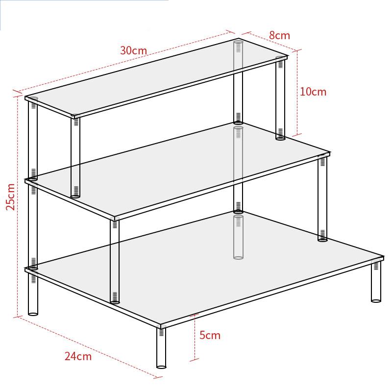Clear Acrylic Display Riser Stand for Funko POP Figures, Cupcake Cosmetic Perfume Clay Doll Jewelry for Display Stand Organizer