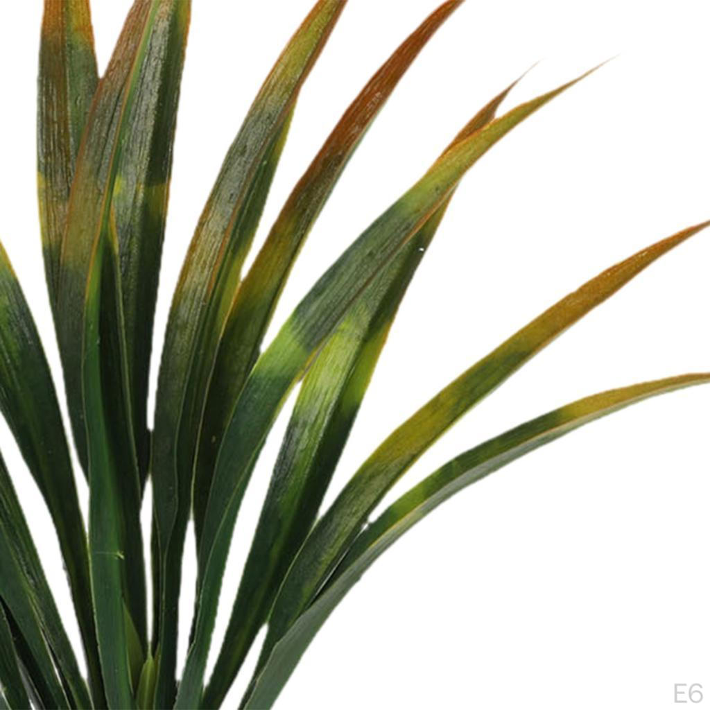 Künstliche Gras Pflanze Strauch Heimdeko Falsches Hohes Kunstgrün für Töpfe