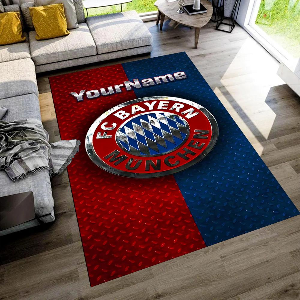 Bayern Munich Customize Text Floor Rug Office Rug Suitable for Playrooms Living Rooms Outdoor Study room Anti-slip Rug Office home decor