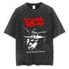 Rock Band My Chemical Romance Magliette Lavate The Black Parade Uomo Donna Punk Hip Hop Manica Corta Maglietta di Cotone Magliette Oversize