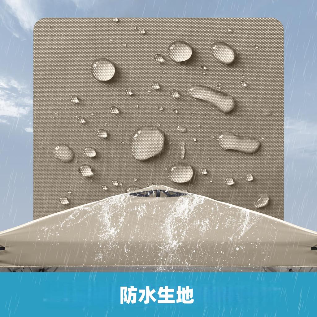 3m x 3m Oberplane für Planenzelte, UV-Schutz, Hohe Wasserbeständigkeit. *Nur obere Abdeckung (Sonnenschäden)