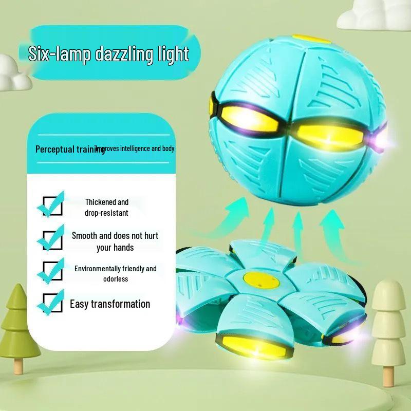 Elastic Stomp Ball: Magical Transforming Saucer - Indoor/Outdoor Educational Toy for Kids