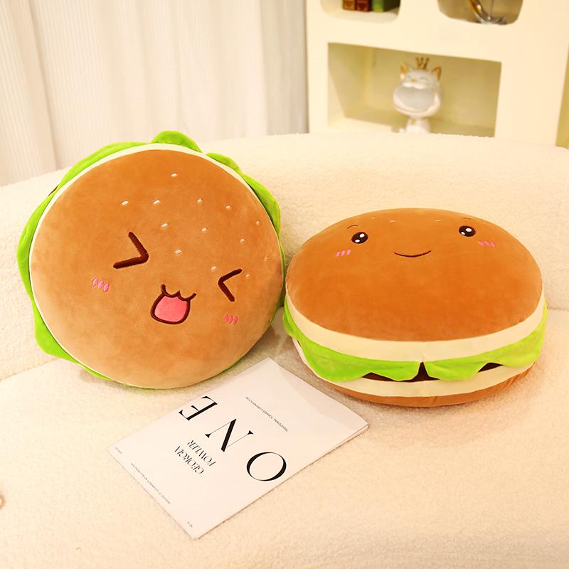 French Fries Hamburger Plush Toy Cute Pizza Foodie Snack Throw Kawaii Christmas Gift Pillow Kids Stuffed Toys Room Decoration