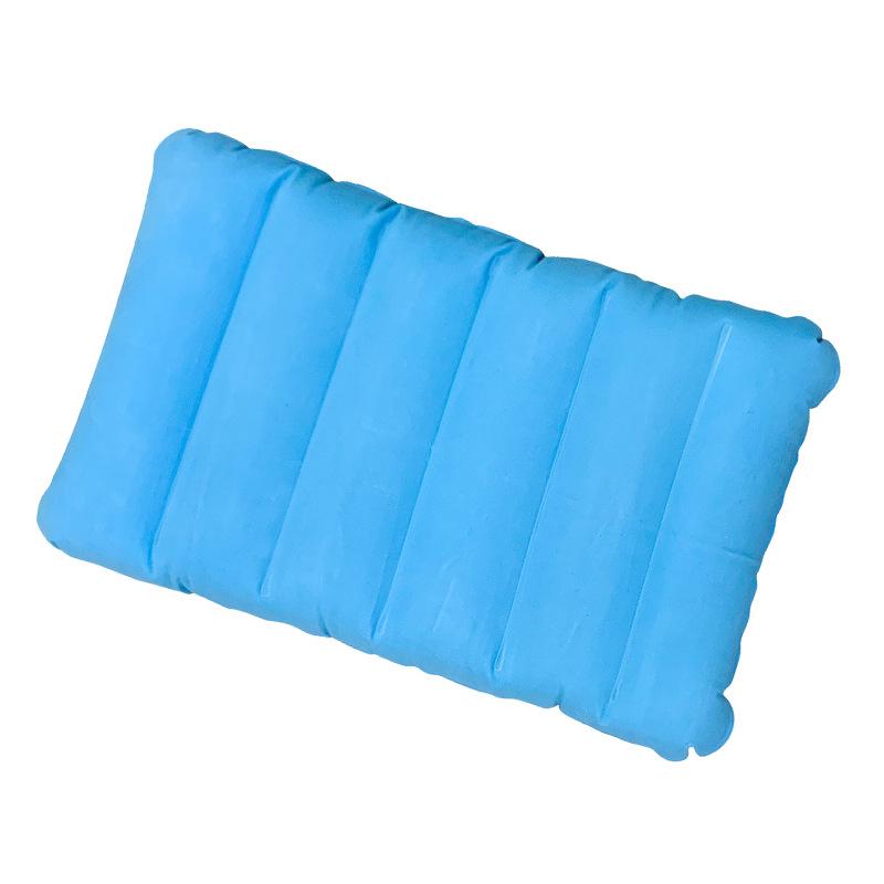 Portable Outdoor Flocking Backrest Pillow - Multifunctional, Inflatable for Travel or Office Naps