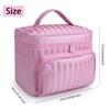 Makeup Bag Travel Cases Cosmetic Bag with Handle for Women Men Travel Organizers Rose Red