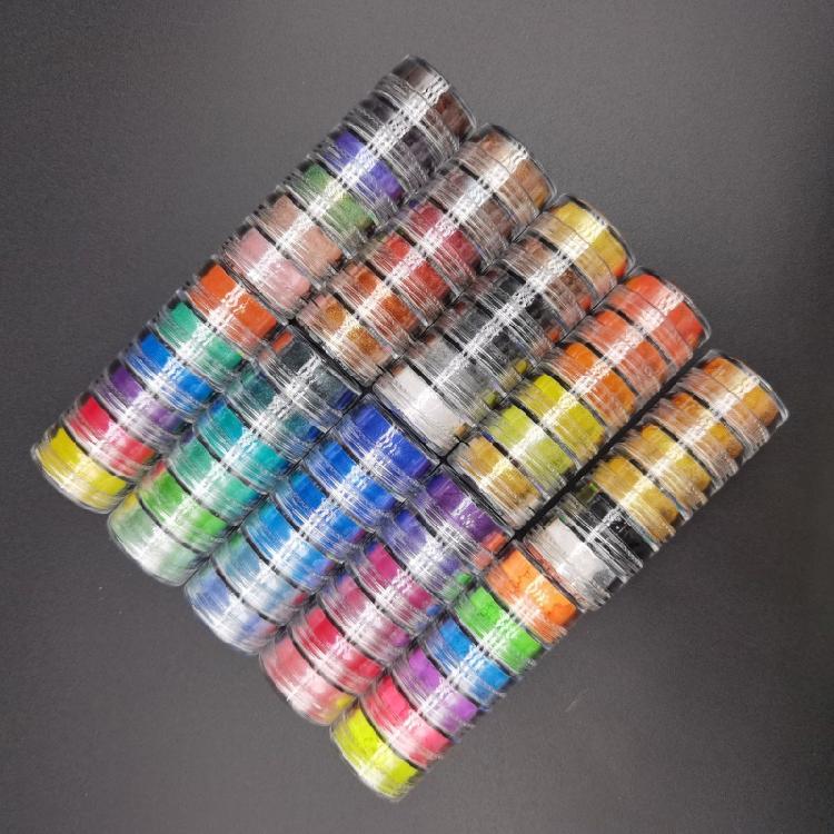 10Pcs Mica Powder for Resin Cosmetic Pearl Powder for Nails Decor Makeup DIY