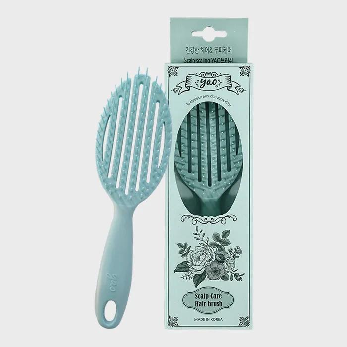 

Круглая расческа для ухода за кожей головы (Пепельно-синий)