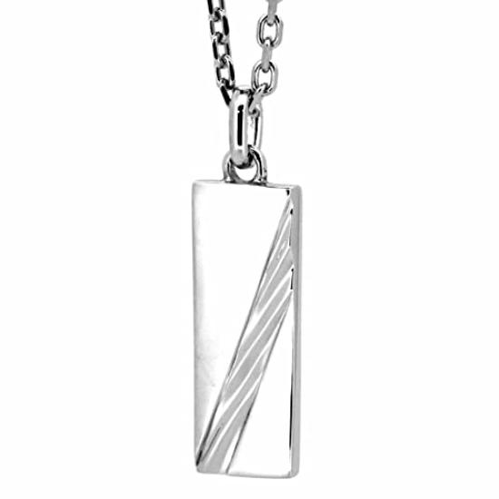 

Обернутое вращающееся ожерелье Glow Slash из серебра 925 пробы с фирменным мешочком [Lion Heart] для мужчин