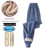 Boys' Warm Plus Velvet Thickened Pants: Medium & Large Sizes, Teen One-Piece for Fall/Winter School Wear
