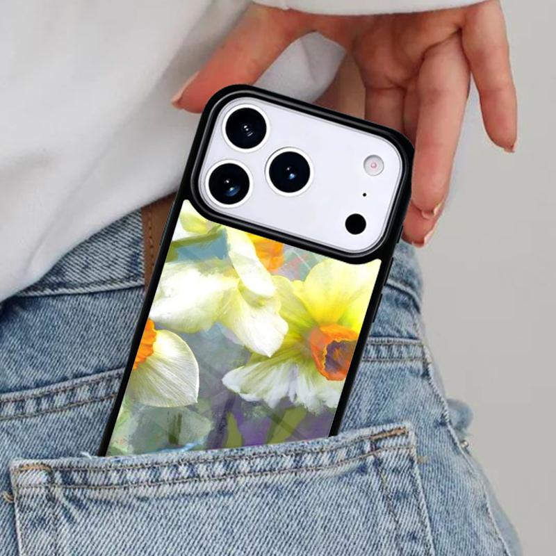 Flowers 1 Daffodils Phone Case for iPhone 16e 15 14 13 12 17 Pro Max Plus Air 17pro Cover Coque