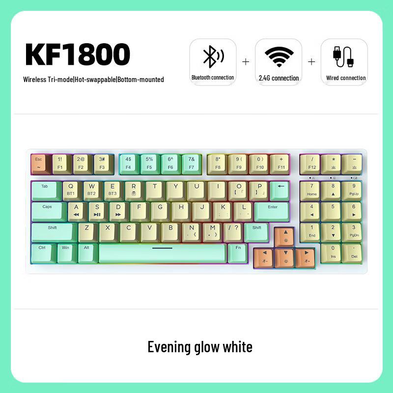 

68-Key Tri-Mode Hot-Swappable Mechanical Keyboard