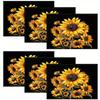 1PC Sunflower Printed Placemats, Perfect for Protecting Your Table, Ideal for Home Kitchen Use And Festive Party Decorations