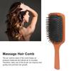 Hair Brush Wooden Massage Wellness Paddle Hairbrush for Detangling Blowdrying Straightening