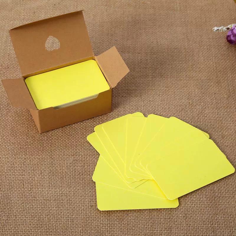 200 Sheets of Small Blank Flashcards for Messages & English Words