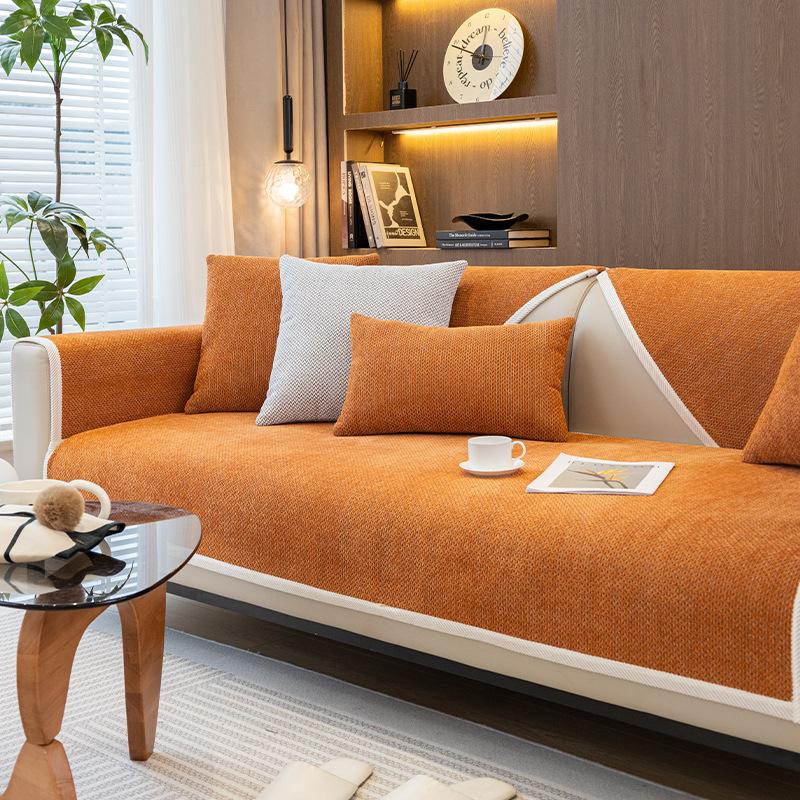 Chenier Sofa Cushion Four Seasons Universal Split Simple Sofa Seat Cushion Armrest Back Cover Towel Cloth