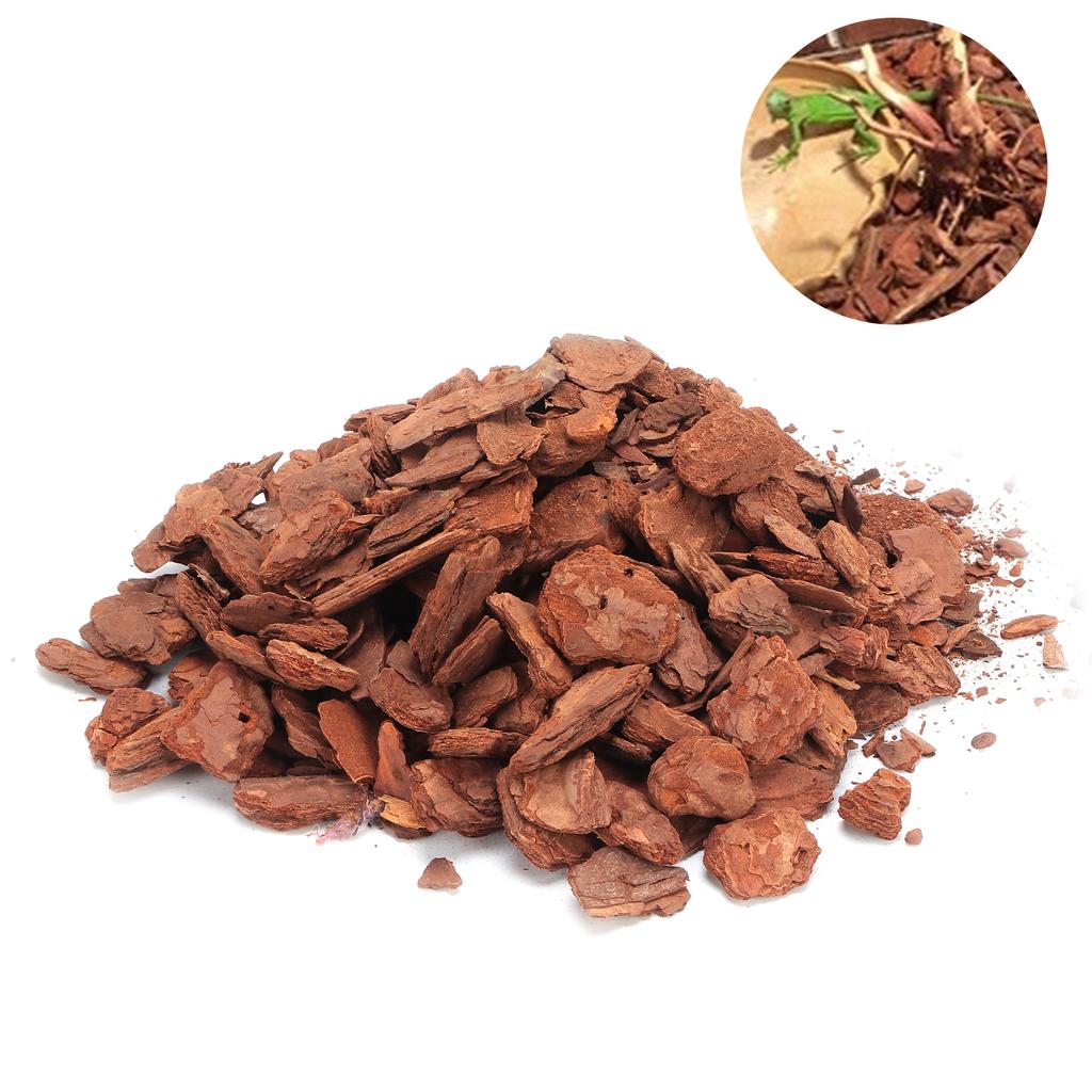 Bark Bedding Reptile Box Bedding Pine Bark Granule Bedding for Tortoises Lizards
