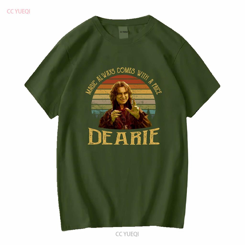 Magic Always Comes With A Price Dearie Vintage T Shirt Movies Quote long or short sleeves vintage Washed Stylish
