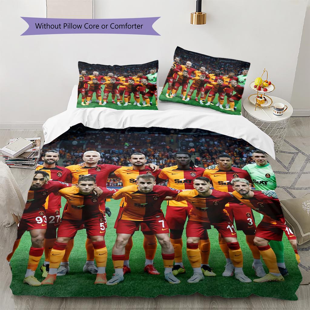 Galatasaray Pattern Bedding Home Decoration Birthday & Festival Gift (1 * duvet cover + 2 * pillowcase, without core)