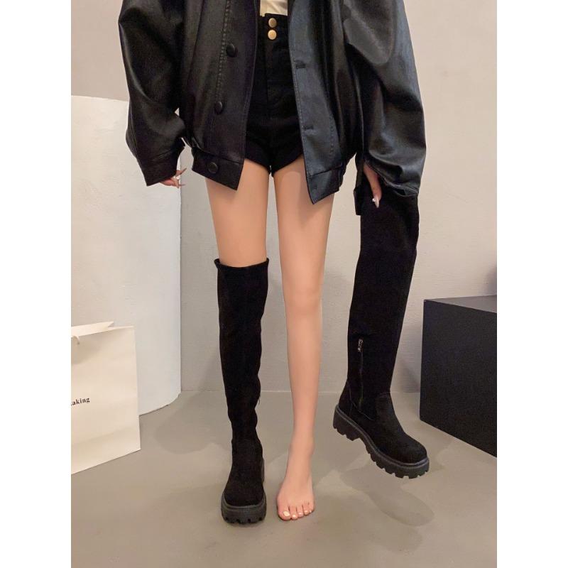 

Women s fashionable versatile not tired feet thick sole soft elastic comfort shock absorption waterproof non-slip casual sports boots 40