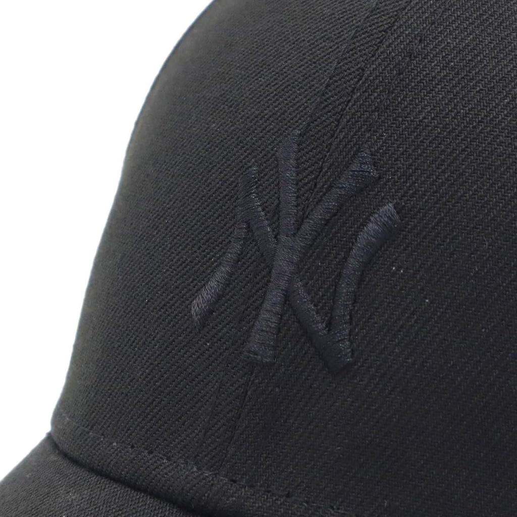 New Era Newera Cap 9FORTY Cloth Strap 14700200 NER36C2938 MLB New York Yankees NY Black Black FREE MLB ONSPOTZ Special Order Hat 940 Unisex Summer Sun