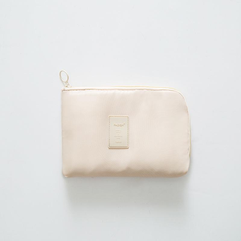 New Multi-functional Travel Storage Bag with Power Bank, Data Cable, Charger, and Makeup Compartments.