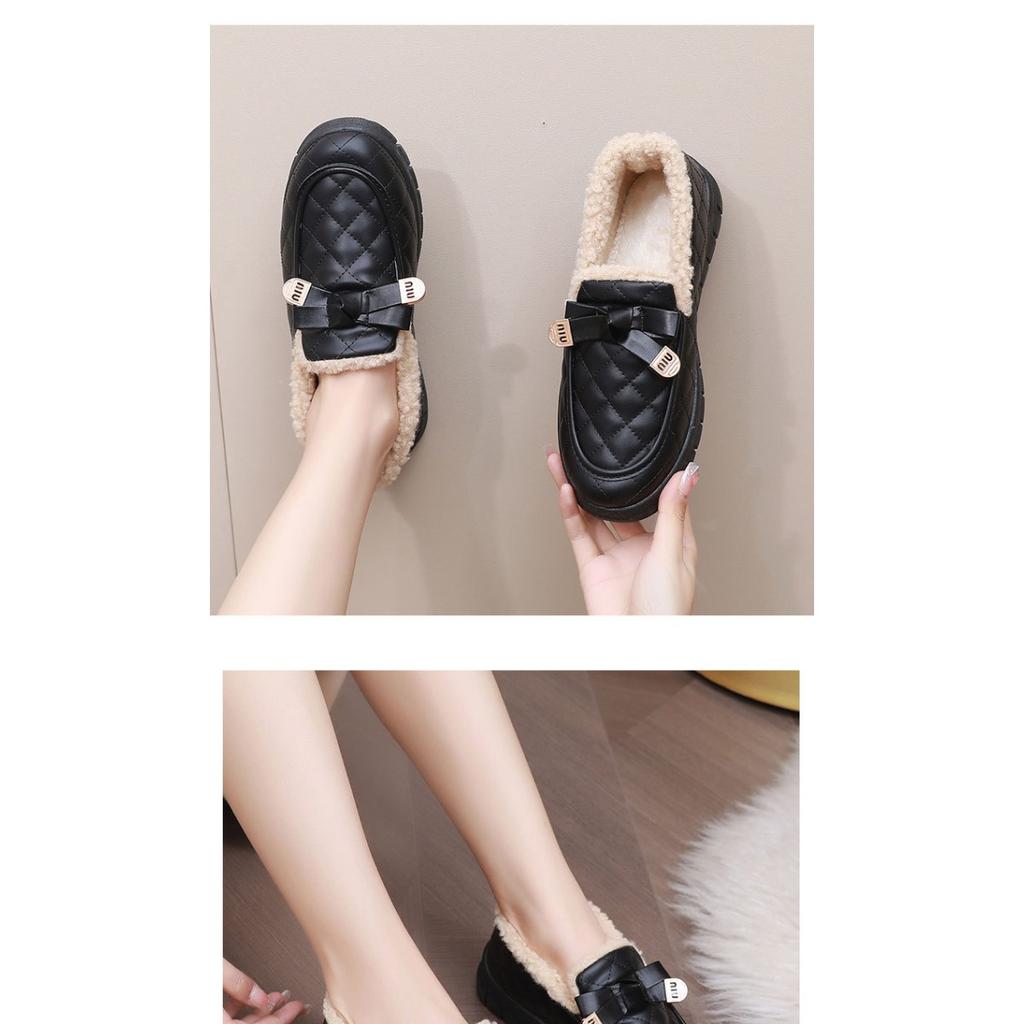 Winter New Thick Soled, Anti Cold and Waterproof Women's Cotton Shoes, Comfortable and Casual, with Thick Velvet and Warm Shoes for Children