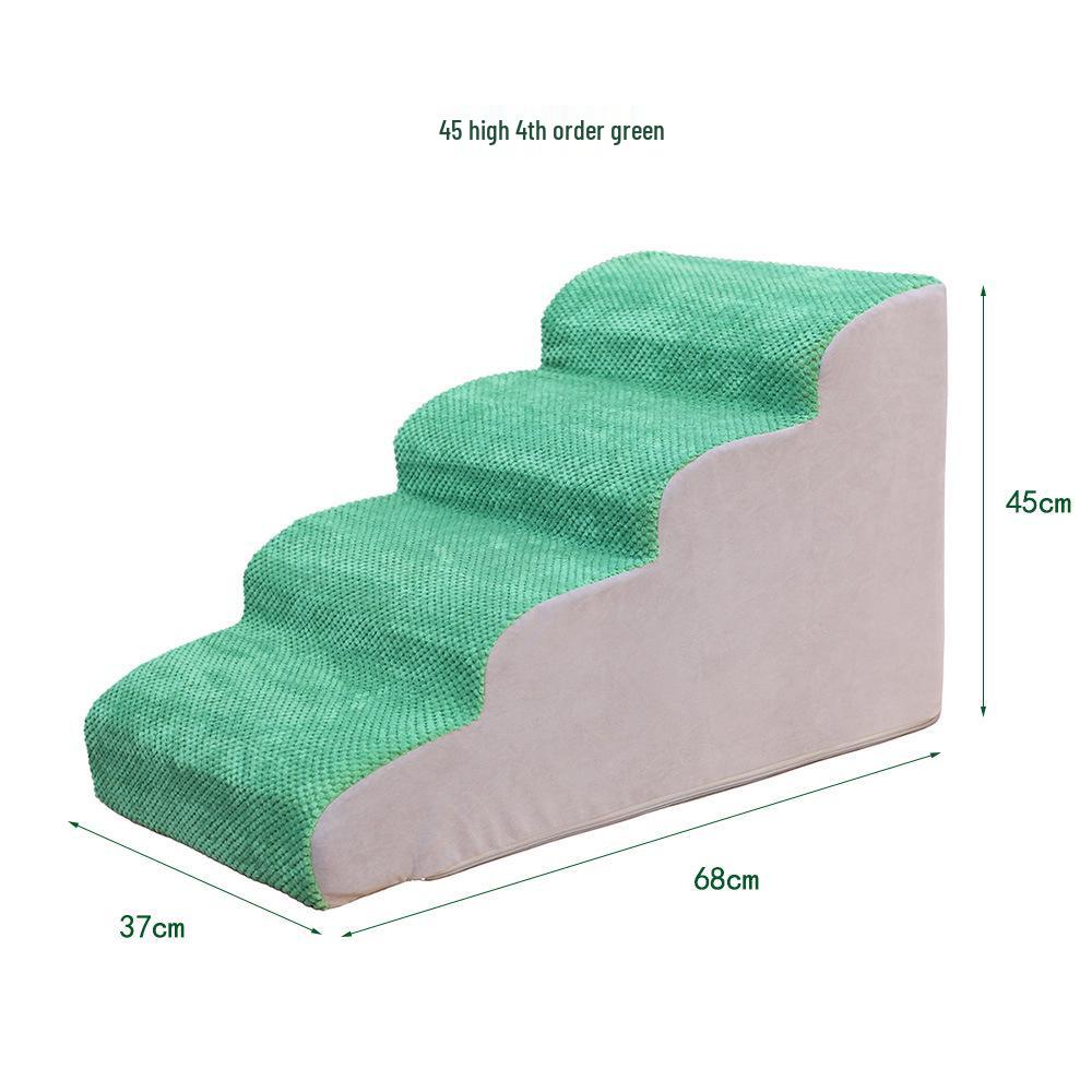 Schůdky a rampa pro domácí zvířata: Odnímatelné, pratelné pěnové schůdky pro kočky a psy, ideální k postelím a pohovkám