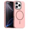 For iPhone 16 Pro Case Compatible with MagSafe TPU+PET Phone Cover with Rhinestone Decor Lens Frame