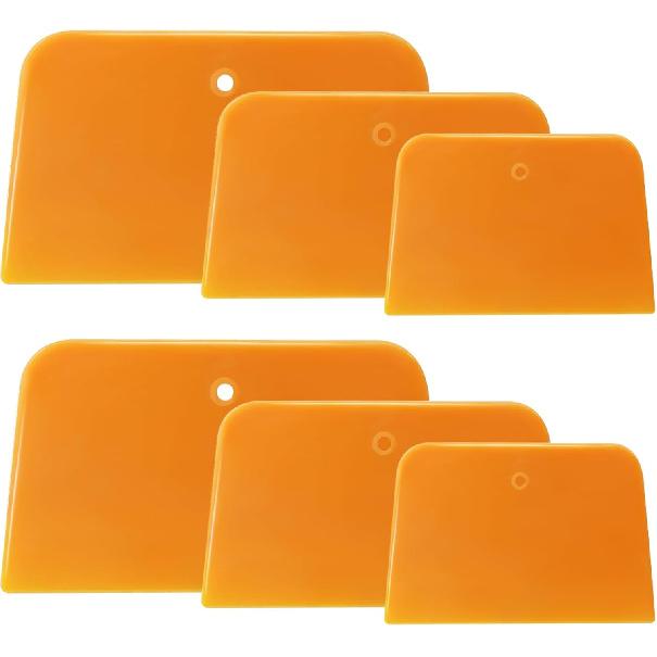 1 Set Body Filler Spreaders, Auto Plastic Putties Spreader Tool Includes Large, Medium and Small, Reusable Auto Film Application Tool for Body