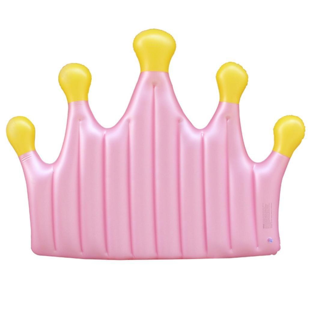 

Новый водный надувной поплавок с короной и дренажный стул для отдыха на вечеринке, плавающая кровать, плавательное кольцо, надувной плавающий ряд 220*130CM