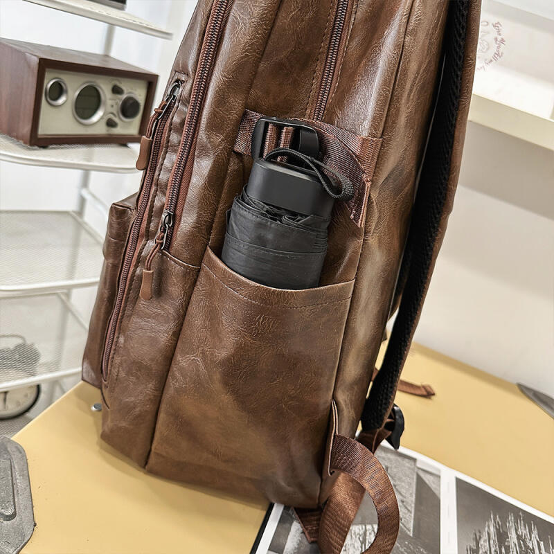 PU Backpack Large Capacity Water-repellent Business Travel Backpack