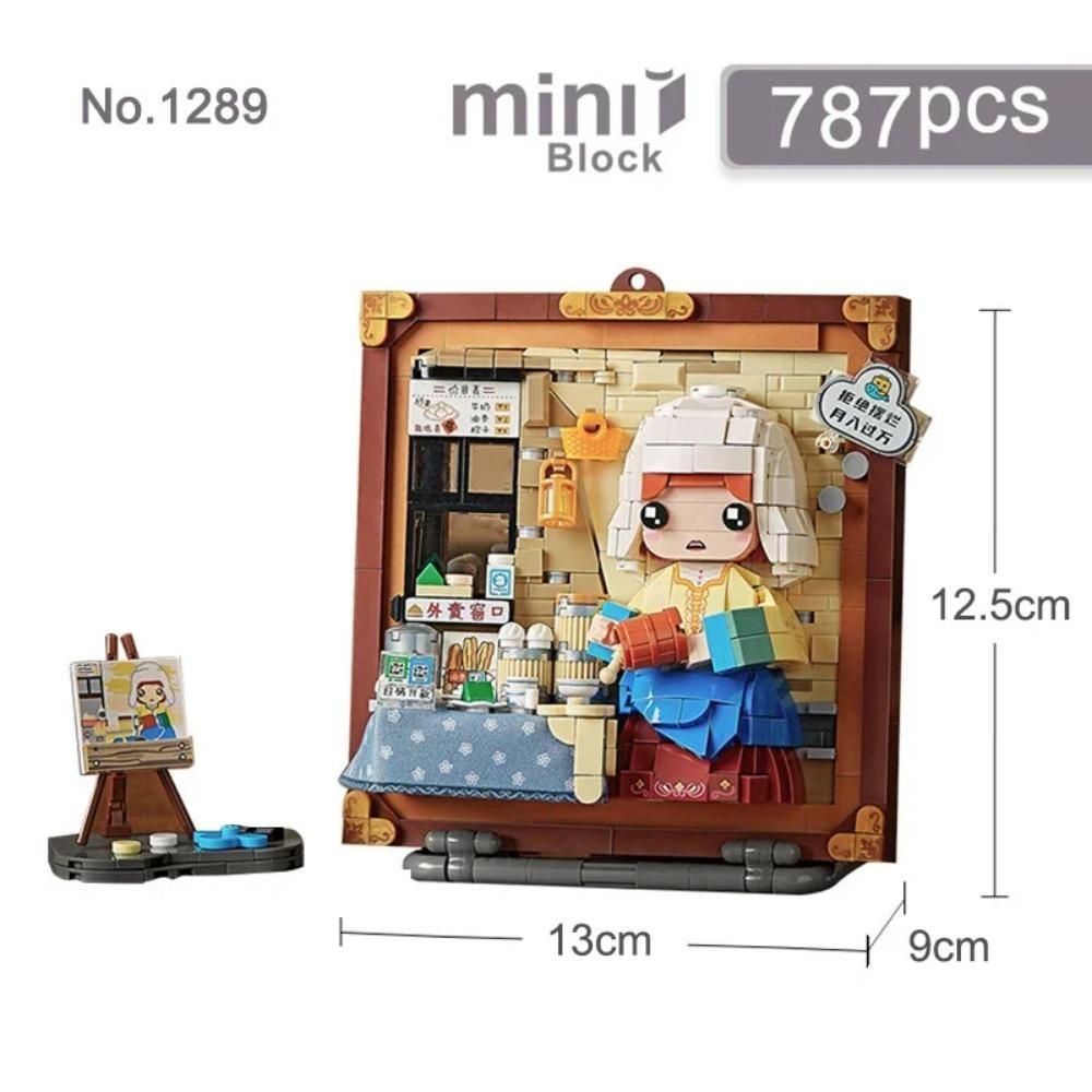 World Famous Oil Painting Building Block Set DIY Creative Assembly Hanging Painting Ornaments Toys Gifts for Adults and Children