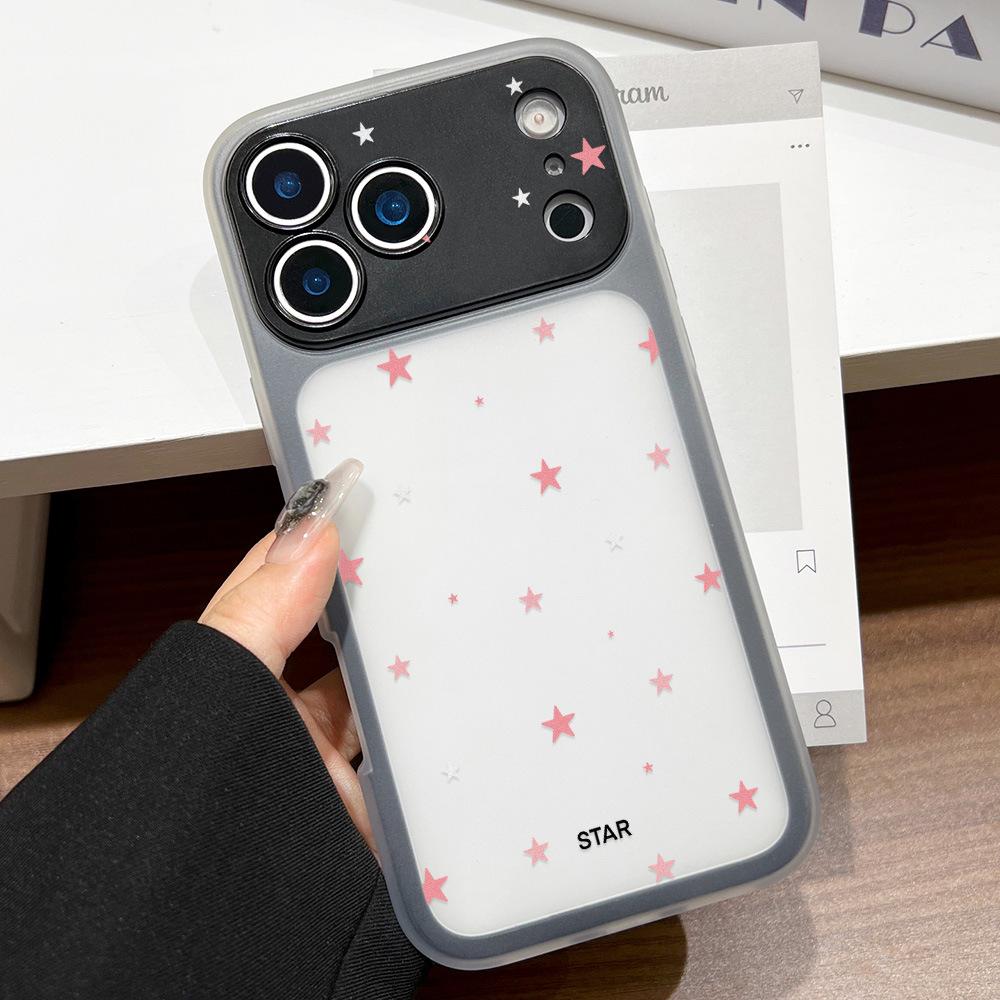 Pink Little Star for iPhone17ProMax 2-in-1 Mobile Phone Soft Case Apple 16 Niche 15 Anti-drop 17